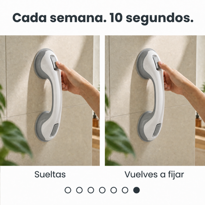 Barra de Apoyo Alderwell con Ventosa — Kit Baño Blindado