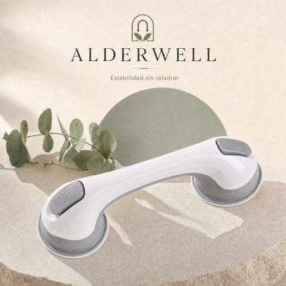 Barra de Apoyo Alderwell con Ventosa — Kit Baño Blindado